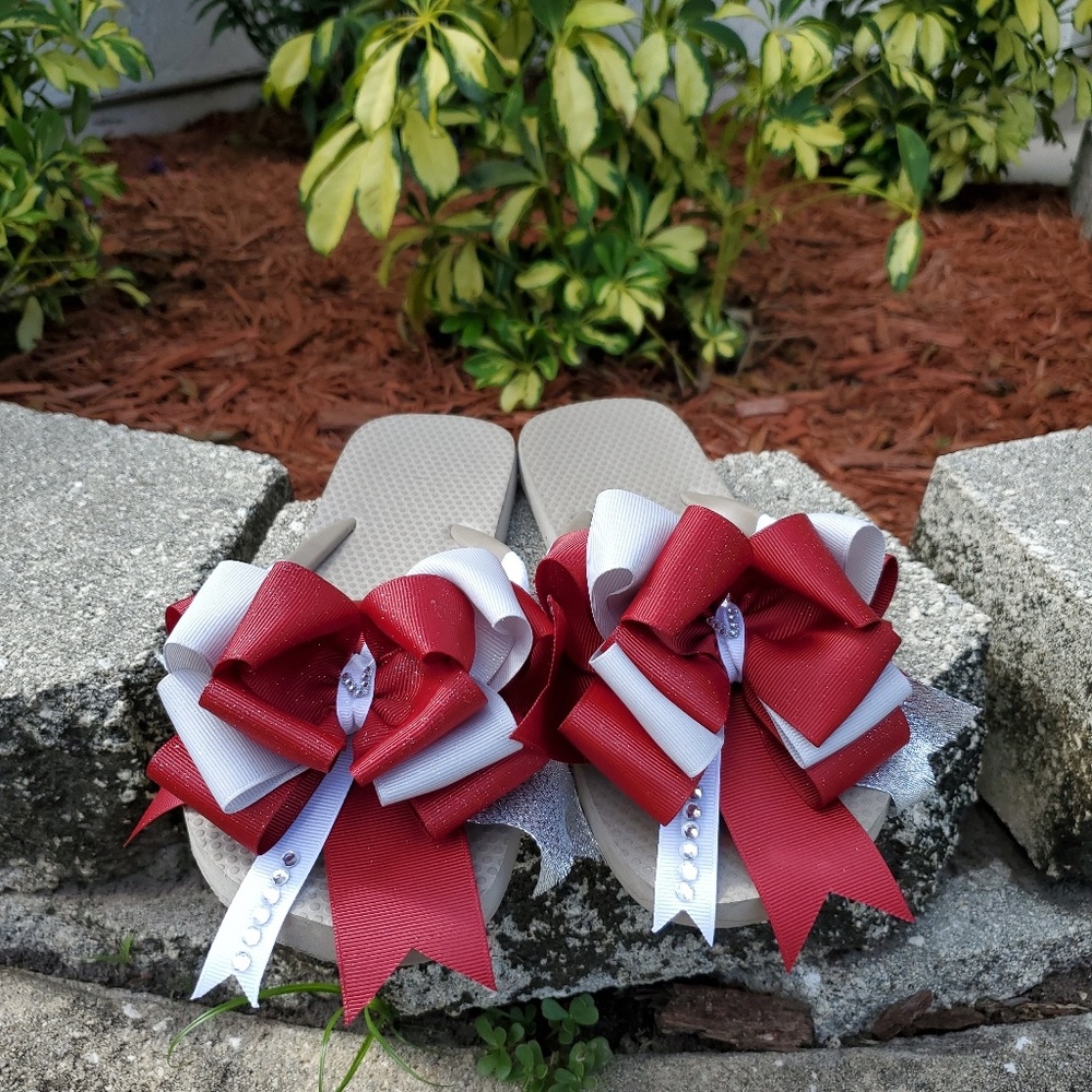Custom designed flip flops. - Picture 2 of 2
